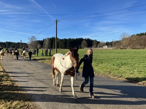 3-Königs-Umritt - Eine Frau mit Ihrem Pferd